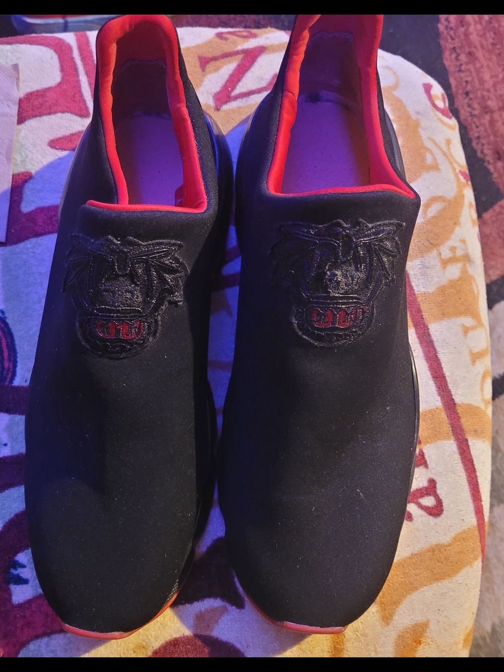 Used Christian Louboutin Men's Red Sneakers No Box No insoles Stock X - Picture 2 of 6